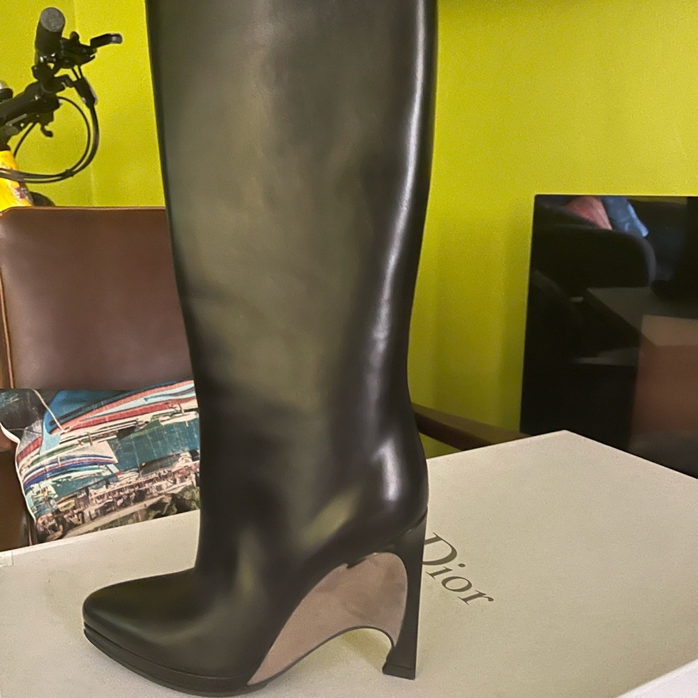 Dior leather boots, size 36, brand new with box and dust bag